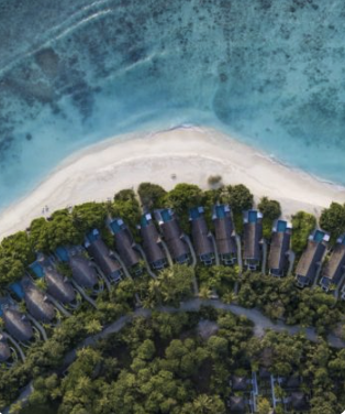 Birds-eye view of Furaveri Maldives